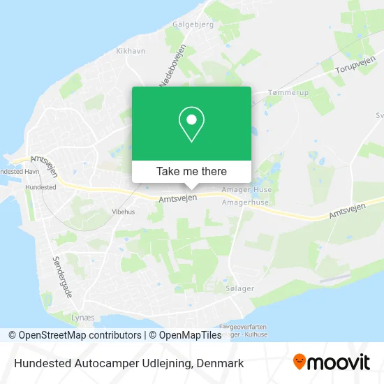 Hundested Autocamper Udlejning map
