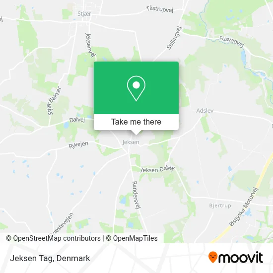 Jeksen Tag map