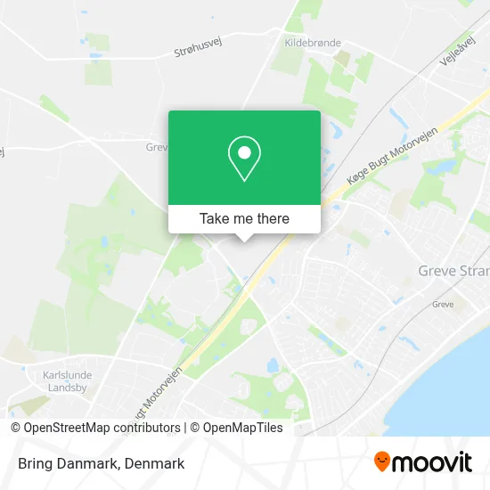 Bring Danmark map