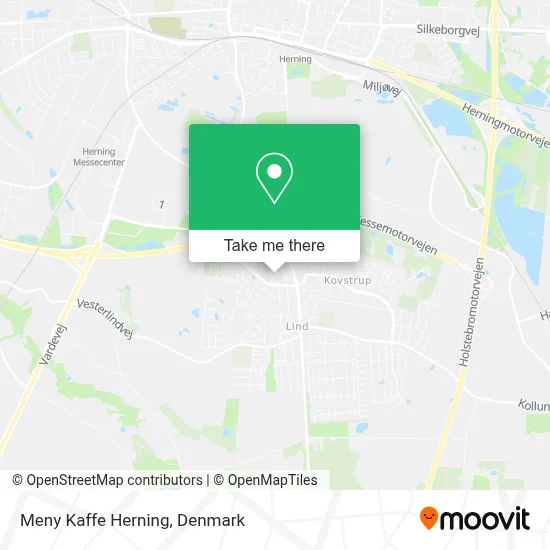 Meny Kaffe Herning map