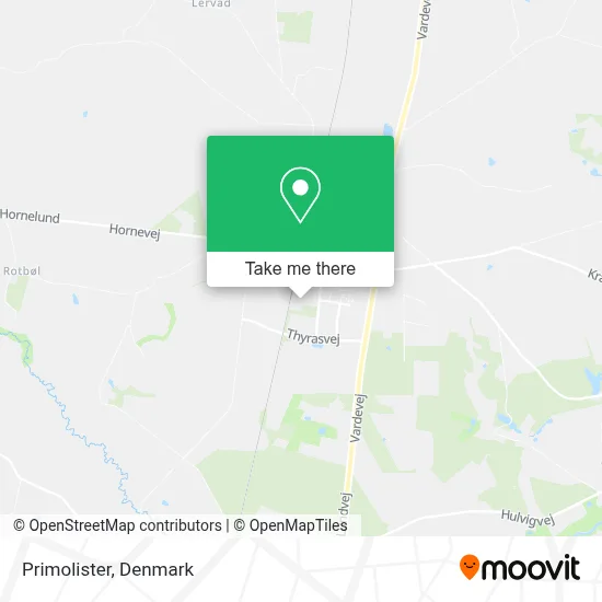 Primolister map