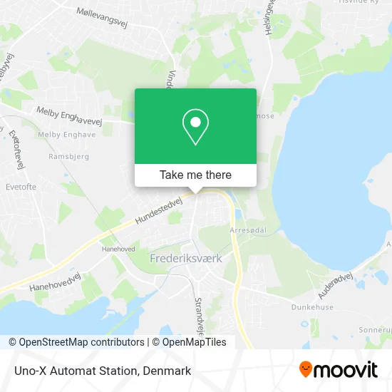 Uno-X Automat Station map