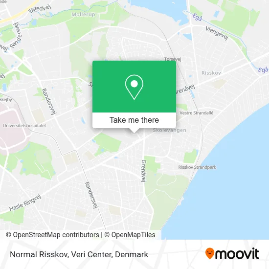 Normal Risskov, Veri Center map