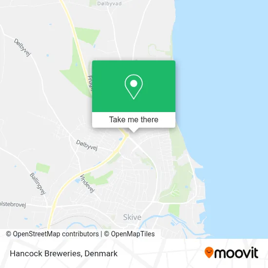 Hancock Breweries map