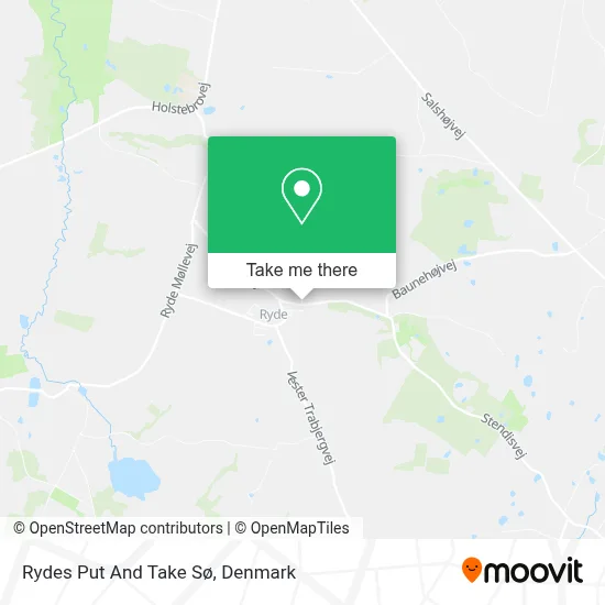 Rydes Put And Take Sø map