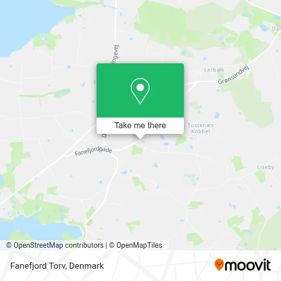 Fanefjord Torv map