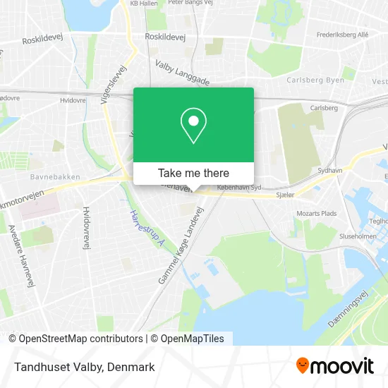 Tandhuset Valby map