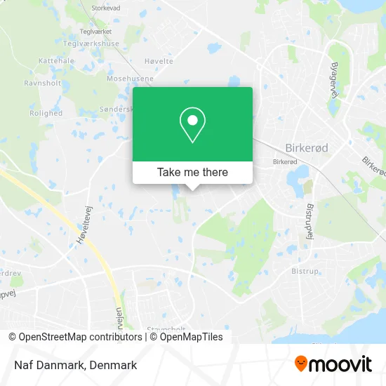 Naf Danmark map