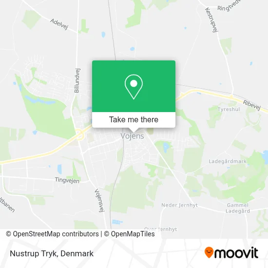 Nustrup Tryk map