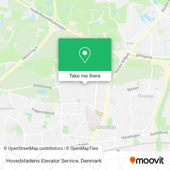 Hovedstadens Elevator Service map