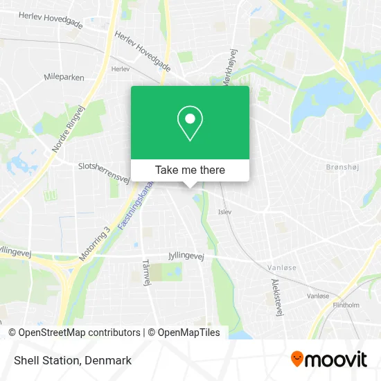 Shell Station map