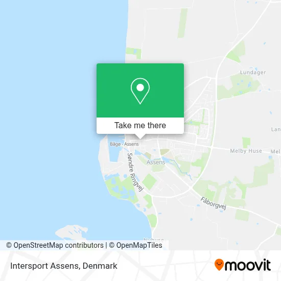 Intersport Assens map