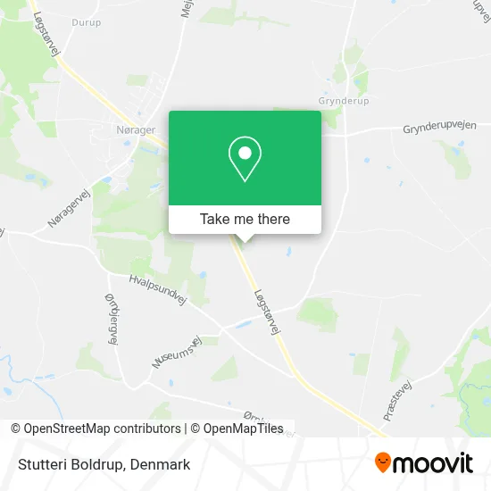 Stutteri Boldrup map