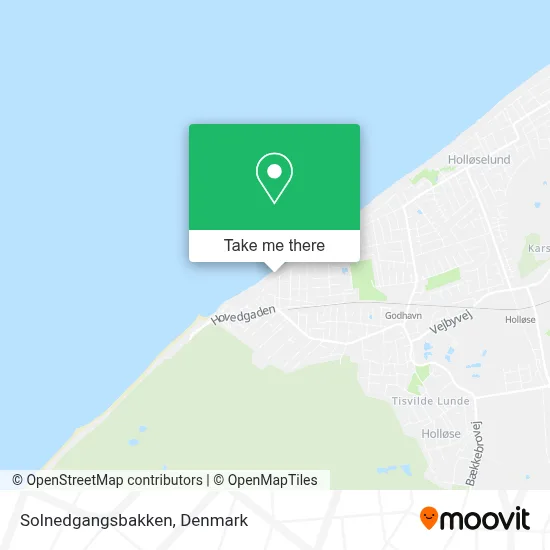 Solnedgangsbakken map