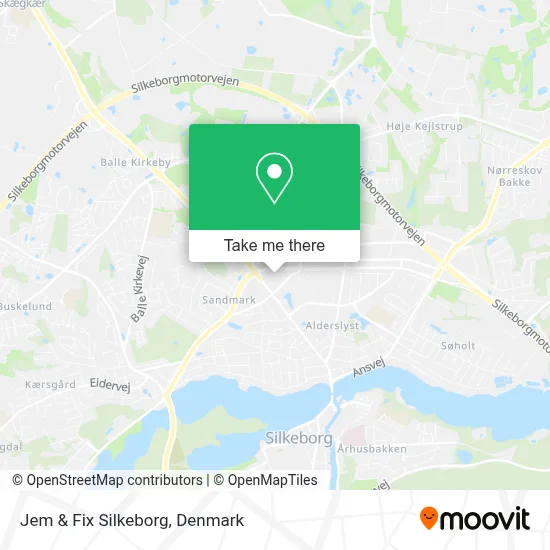 Jem & Fix Silkeborg map
