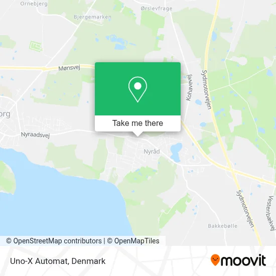 Uno-X Automat map
