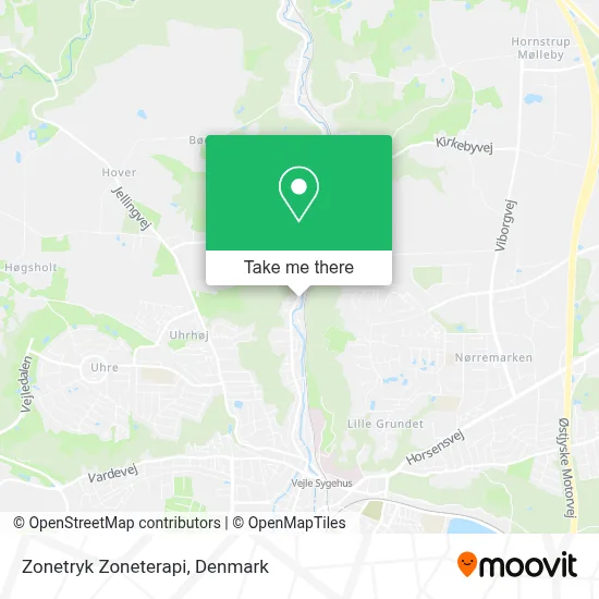 Zonetryk Zoneterapi map