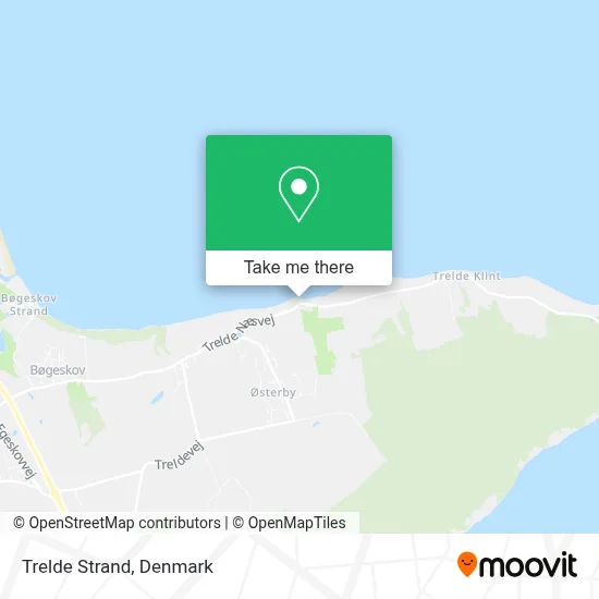 Trelde Strand map