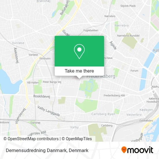 Demensudredning Danmark map