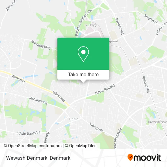 Wewash Denmark map