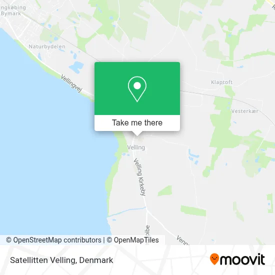 Satellitten Velling map