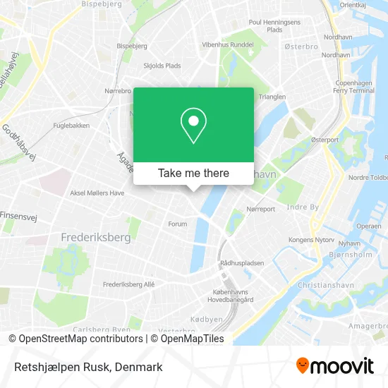 Retshjælpen Rusk map