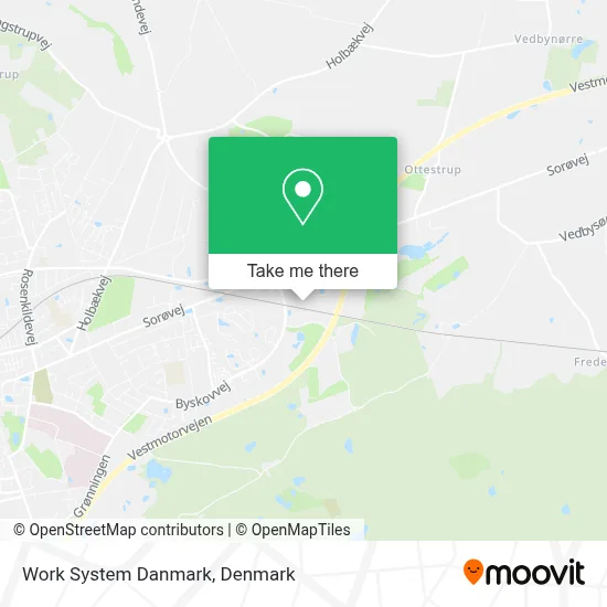 Work System Danmark map