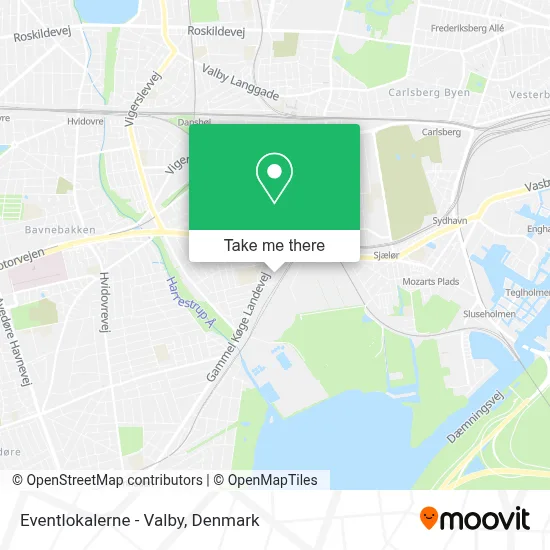 Eventlokalerne - Valby map