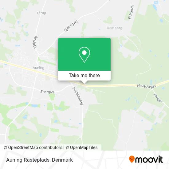 Auning Rasteplads map