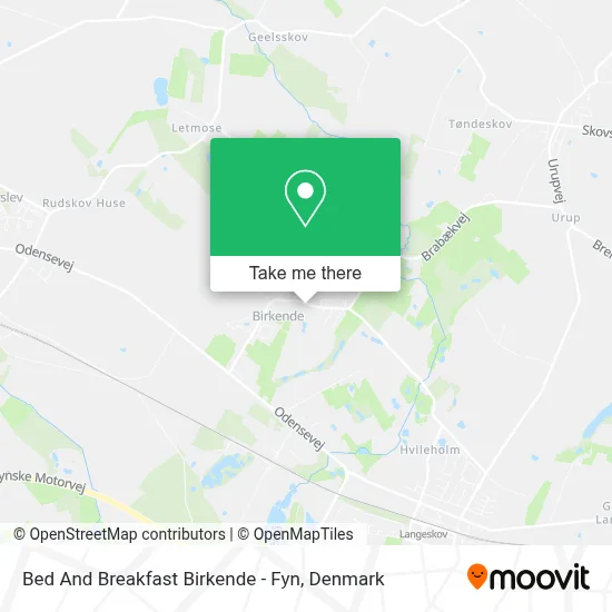 Bed And Breakfast Birkende - Fyn map