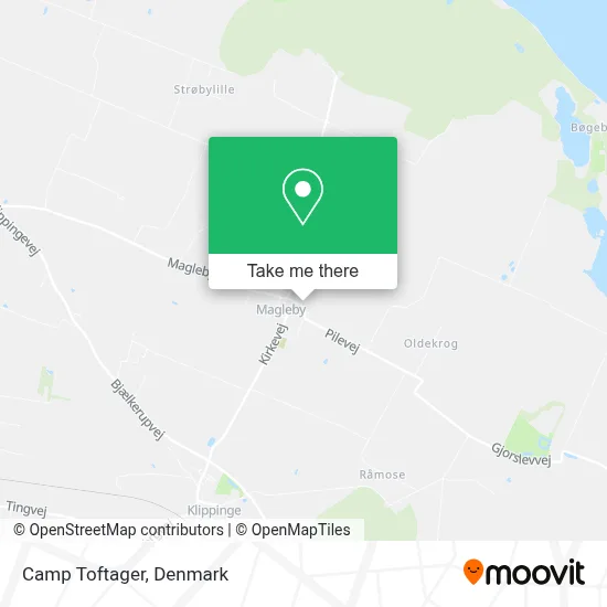 Camp Toftager map