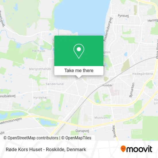 Røde Kors Huset - Roskilde map