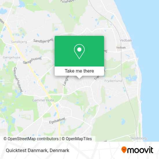 Quicktest Danmark map