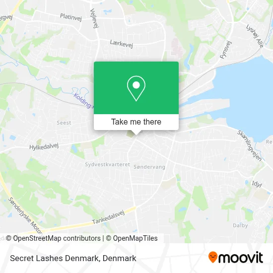 Secret Lashes Denmark map