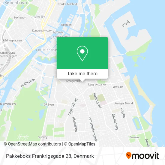 Pakkeboks Frankrigsgade 28 map