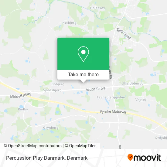 Percussion Play Danmark map