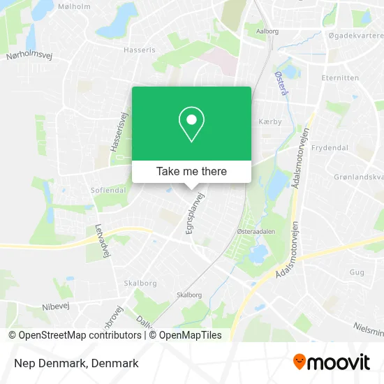 Nep Denmark map