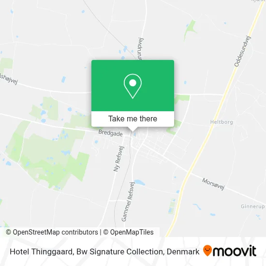 Hotel Thinggaard, Bw Signature Collection map