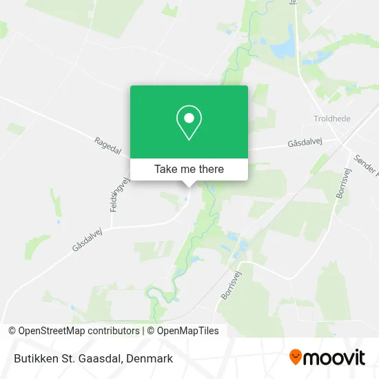 Butikken St. Gaasdal map