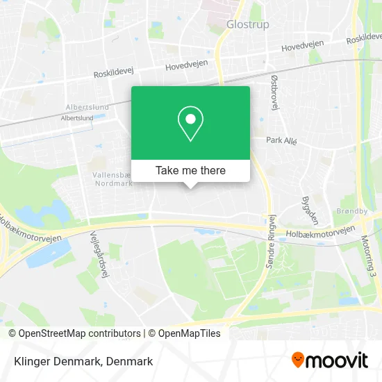 Klinger Denmark map