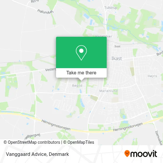 Vanggaard Advice map