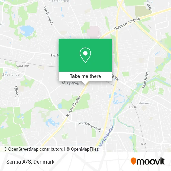 Sentia A/S map