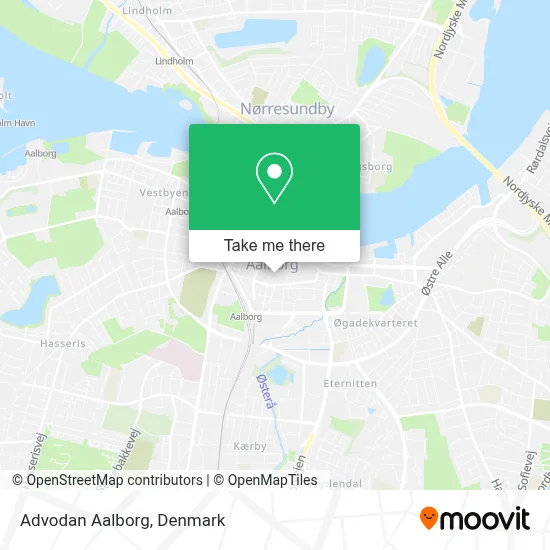 Advodan Aalborg map