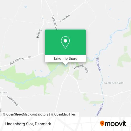 Lindenborg Slot map