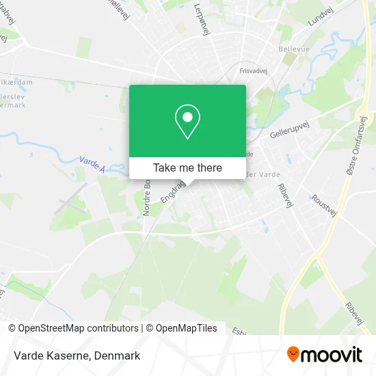 Varde Kaserne map