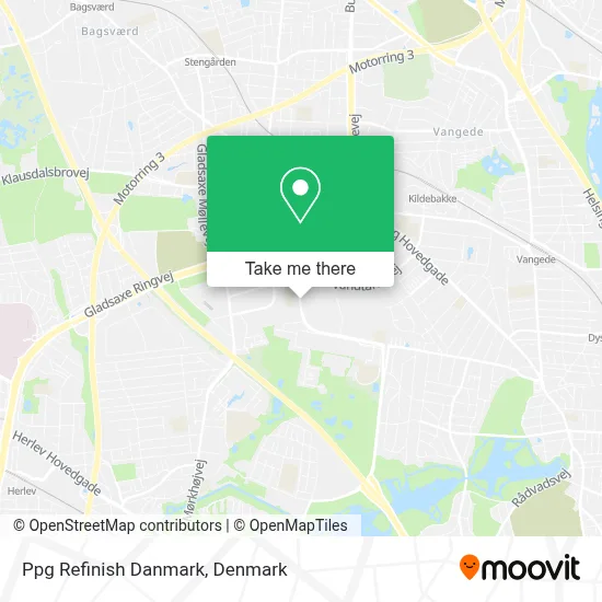 Ppg Refinish Danmark map