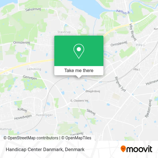 Handicap Center Danmark map