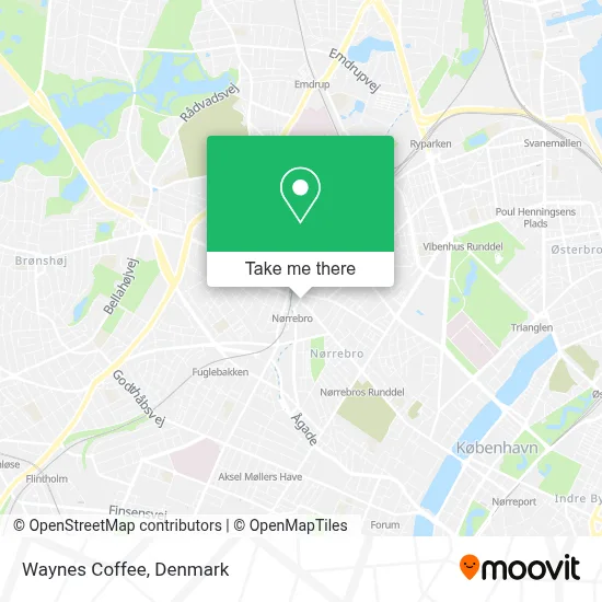 Waynes Coffee map