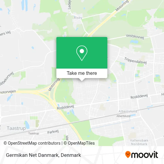 Germikan Net Danmark map