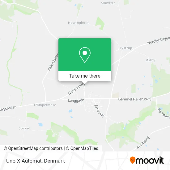 Uno-X Automat map